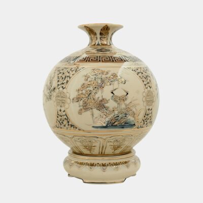 Bình hút lộc Bốn mùa phú quý vẽ vàng 1