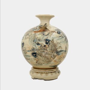 Bình hút lộc Cá chép vượt ngũ môn vẽ vàng 1