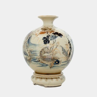 Bình hút lộc Cá chép vượt ngũ môn vẽ vàng 5