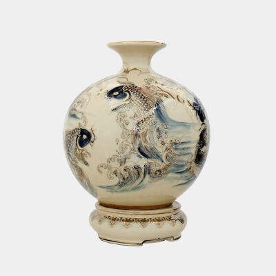 Bình hút lộc Cá chép vượt ngũ môn vẽ vàng 6