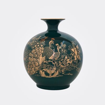 Bình hút lộc men màu vẽ vàng 2