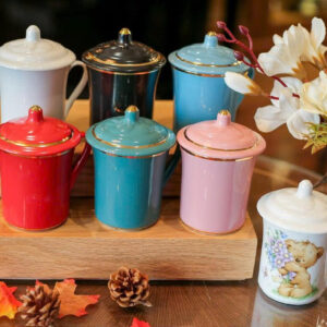 Ca đứng 350ml vẽ vàng