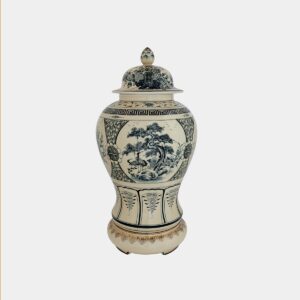 Chĩnh đại H65 Bốn mùa phú quý vẽ vàng b 1