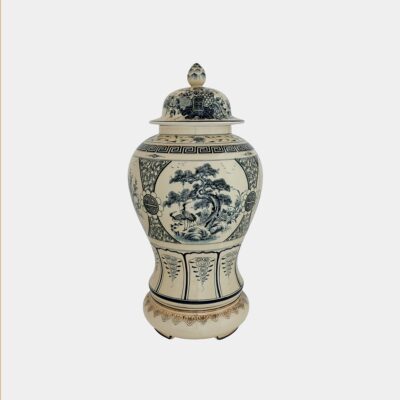 Chĩnh đại H65 Bốn mùa phú quý vẽ vàng b 1