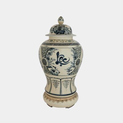 Chĩnh đại H65 Bốn mùa phú quý vẽ vàng b 3