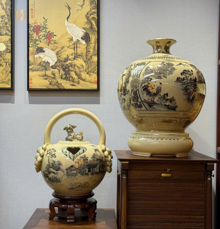 Chọn bình gốm Chu Đậu cho không gian sống 2