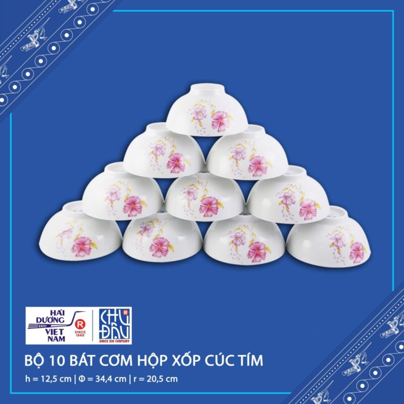 Bộ 10 bát cơm
